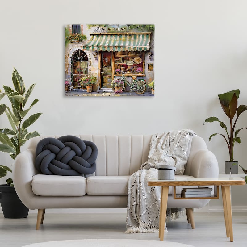 Stupell Charming Antique Shop Canvas Wall Art Design By Arlington Prints