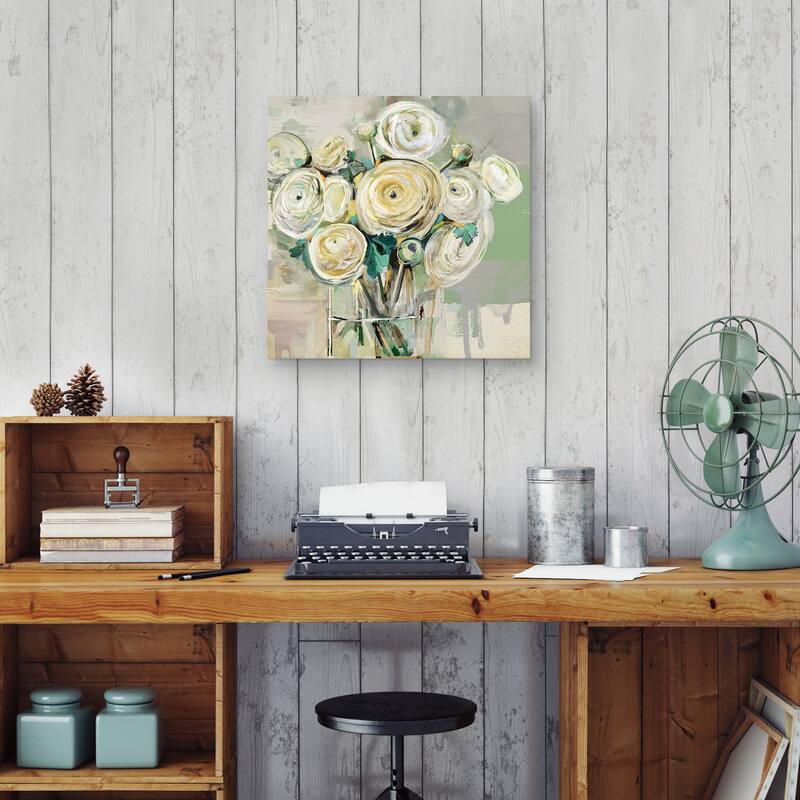 Ranunculus Gathering by Studio Arts Canvas Art Print