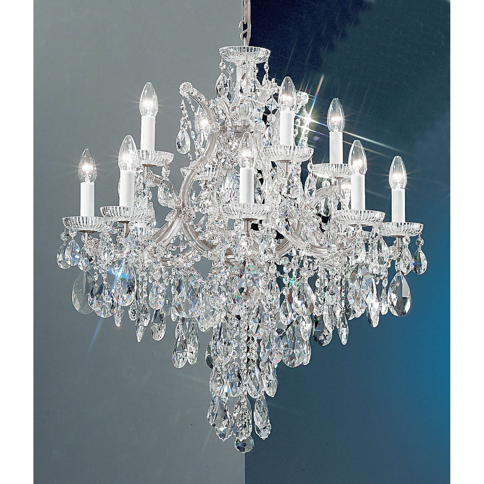 Classic Lighting 8123-CH  32" Crystal Traditional Chandelier from the Maria Thersea Collection (Swarovski Spectra Crystal) - Chandeliers For Bedrooms by Overstock.com