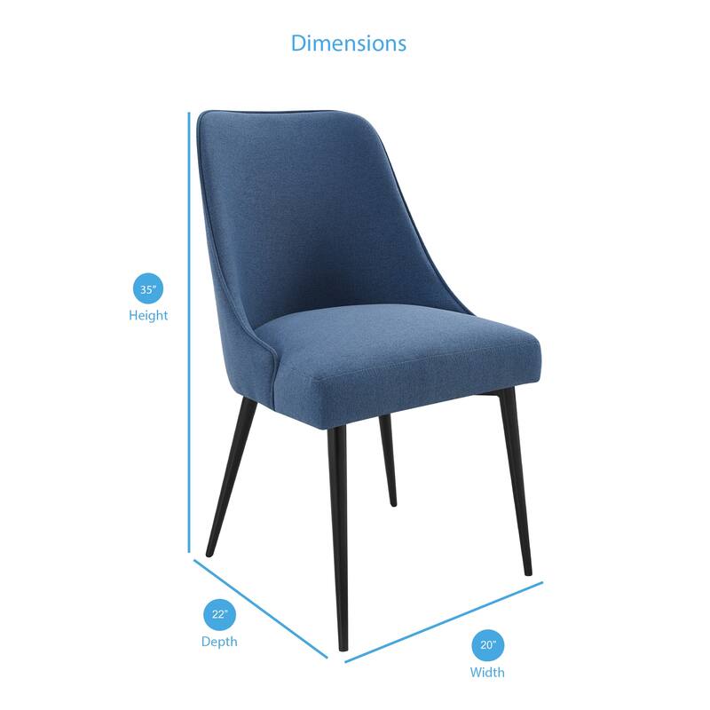 Steve Silver Fagared Fabric Dining Chair (Set of 2)