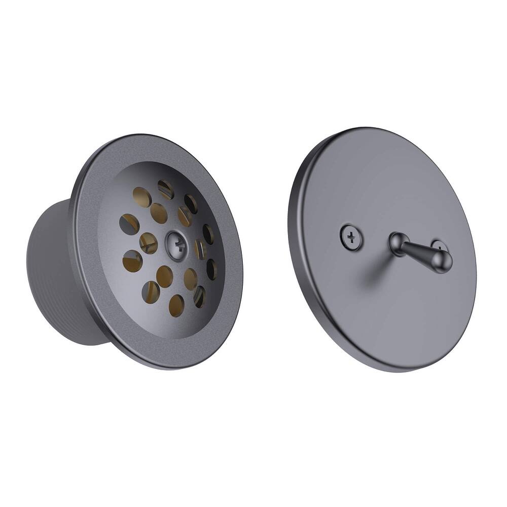 Fine Fixtures Bathtub Shower Drain - 20 Gauge Tubing, Trip Lever Overflow Assembly Tub Drain Kit