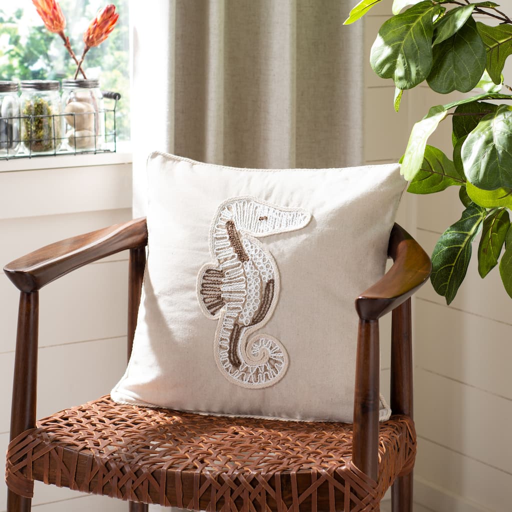 SAFAVIEH Ardy 18-inch Seahorse Pillow