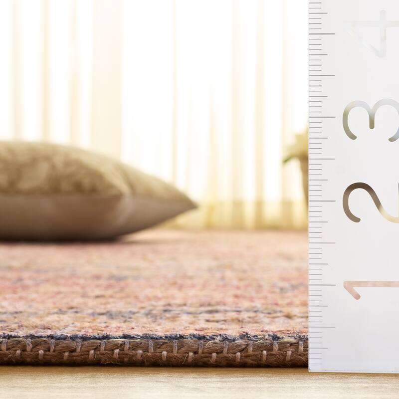 SAFAVIEH Handmade Saffron Channa Jute & Chenille Rug