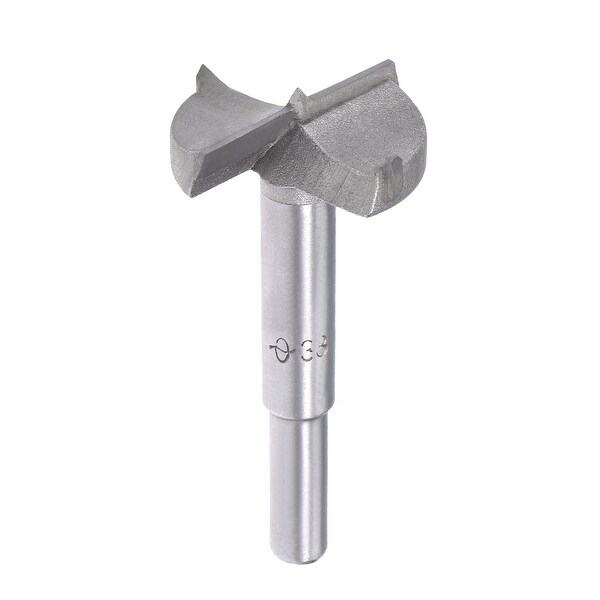 Forstner Wood Boring Drill Bit 38mm Hole Saw Carbide Tip Round Shank Hinge Tool