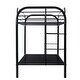 preview thumbnail 9 of 8, Modern Twin over Twin Metal Bunk Bed with Dual Ladders, Sturdy and Durable Design, Plenty of Storage Space, Easy Assembly Guide