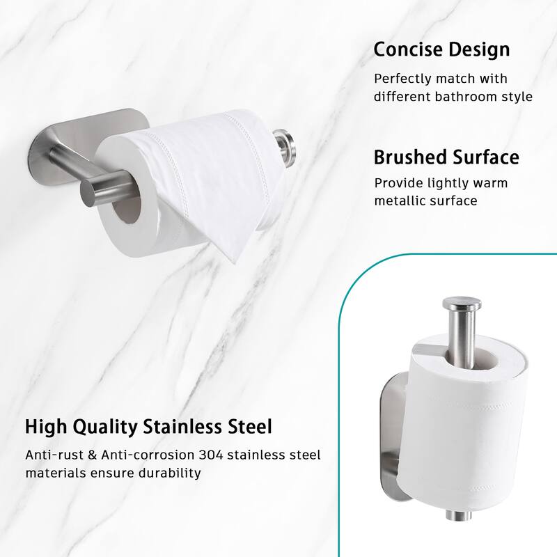 Dornberg Self Adhesive Bathroom Toilet Paper Holder Stand no Drilling