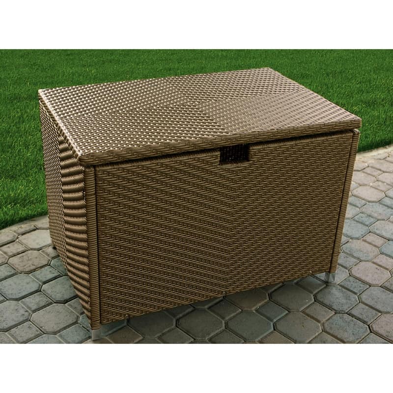 Stonewick Tree Bark Outdoor Wicker Medium Storage Box
