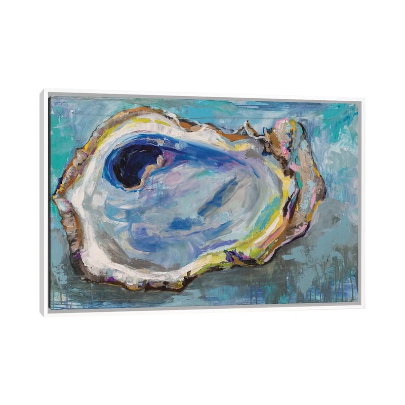 iCanvas "Oyster Two" by Jeanette Vertentes Framed Canvas Print - White - 18x26