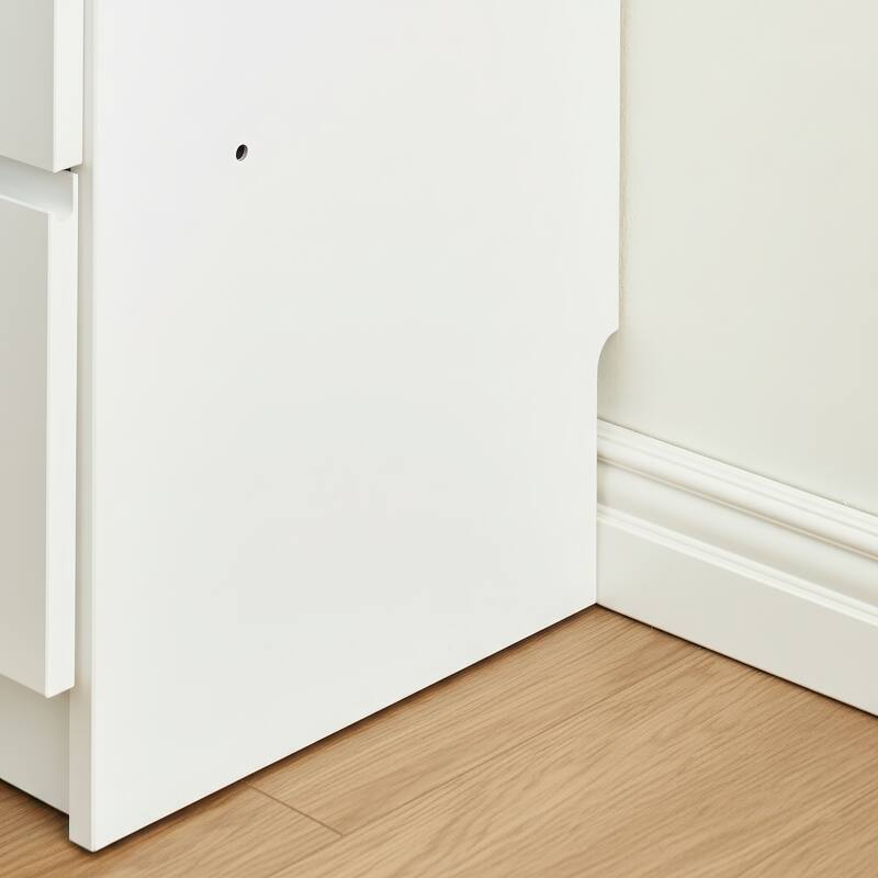 Prosper 32" White Wood Walk-in Closet with Two Rods - 31.4"W x 15.7"D x 83" H