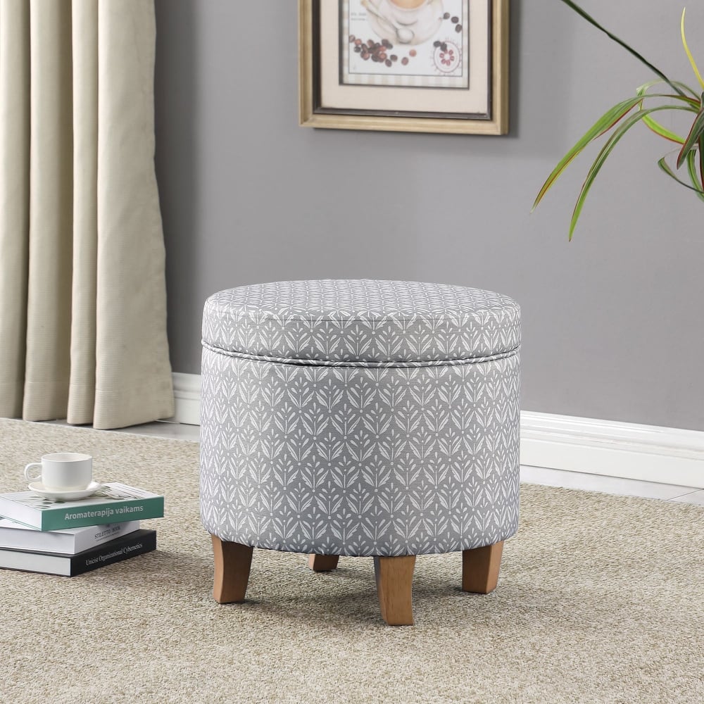 Carson Carrington Hnifsdalur Round Storage Ottoman