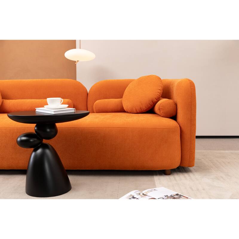 Lucky Stone End Table, Fiberglass Side Table, Modern Minimalist Corner Table