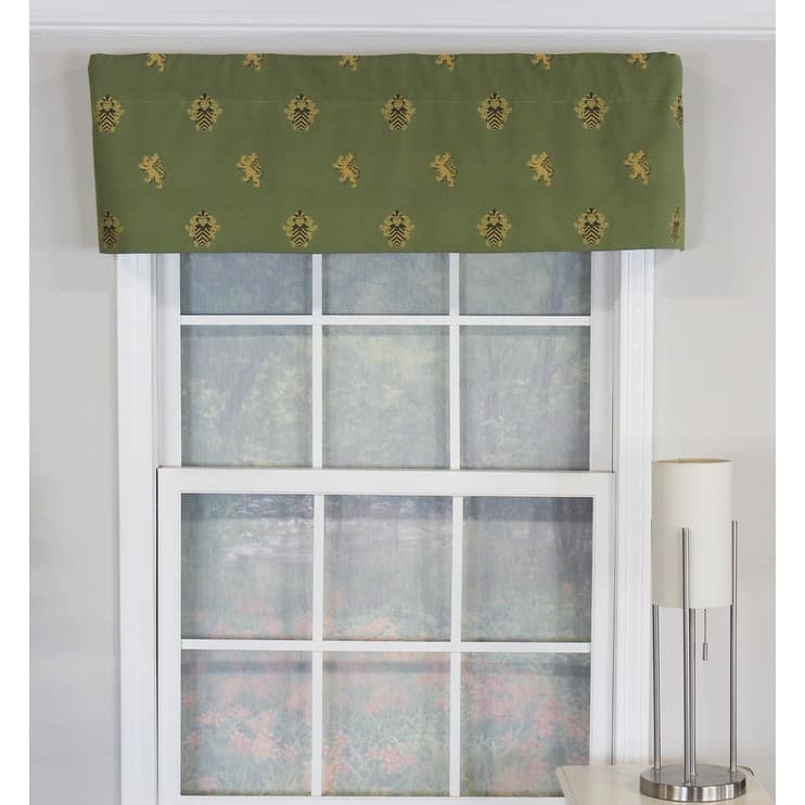 RLF Home Quality Tailored Valance Magnolia - 50X14 - Green