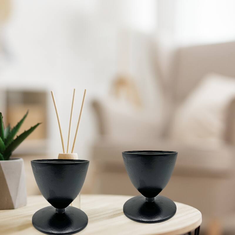 Decorative Handmade Aluminum Modern Candle holder Set of 2