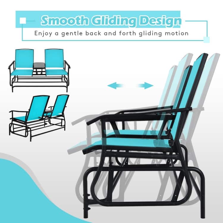 Comfortable 2-Person Loveseat for Patio and Garden - 57" x 28" x 38" (L x W x H)