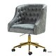 preview thumbnail 47 of 57, ET Tufted Task Chair With Golden Base by HULALA HOME
