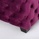 preview thumbnail 25 of 42, Jaymee Modern Glam Button Tufted Velvet Ottoman by Christopher Knight Home