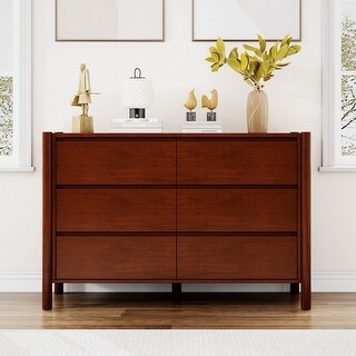 Wood 6-Drawer Dresser Storage Cabinet - Bed Bath & Beyond - 38949316