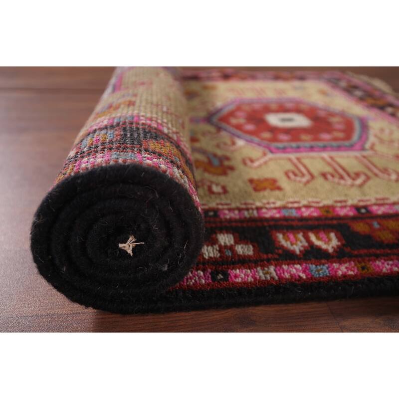 Khotan Oriental Accent Rug Hand-Knotted Wool Carpet - 2'11"x 4'11"