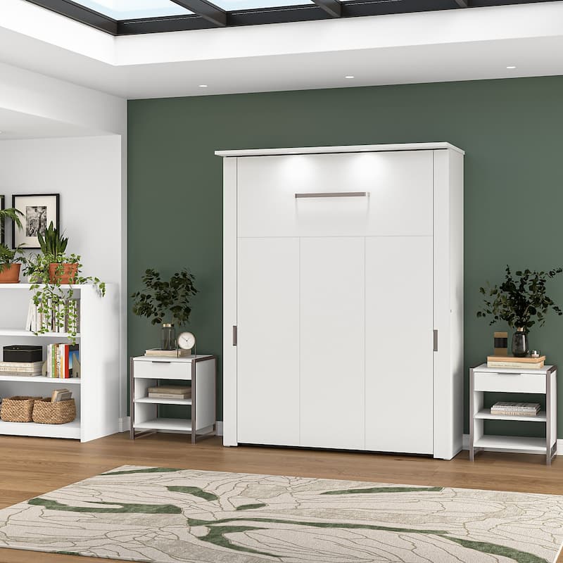 Bestar Lumina 68W Queen Murphy Bed for Multipurpose Space