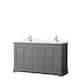 Option Dark Gray, Chrome Trim,Carrara Cultured Marble Top
