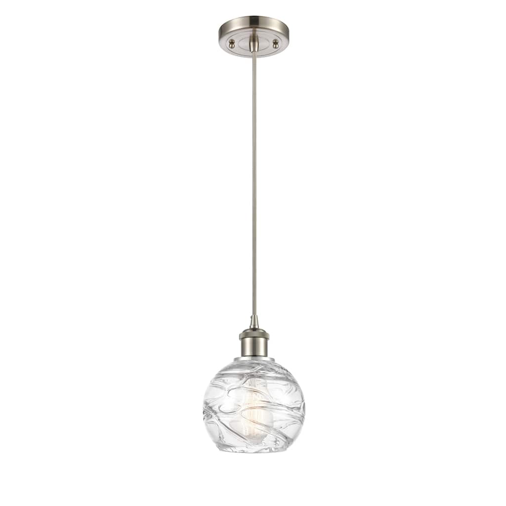 Innovations Lighting Ballston Athens Deco Swirl - 1 Light 6" Cord Hung Mini Pendant