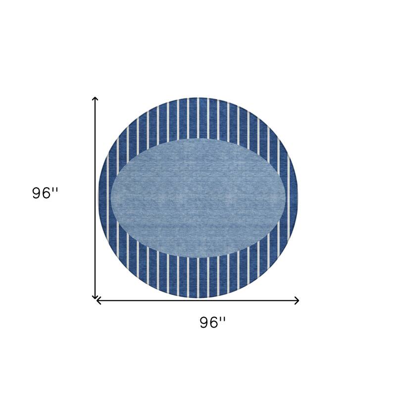 HomeRoots Striped Transitional Rectangle Outdoor Rug
