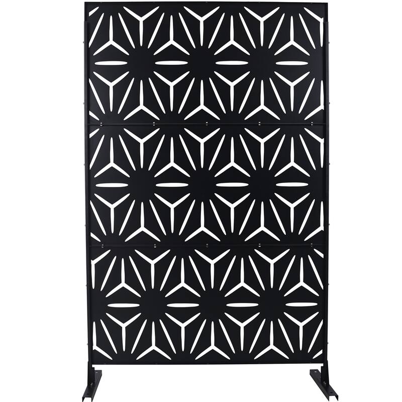 Outdoor & Indoor Privacy Screen Metal Privacy Screen 76" H×48" W