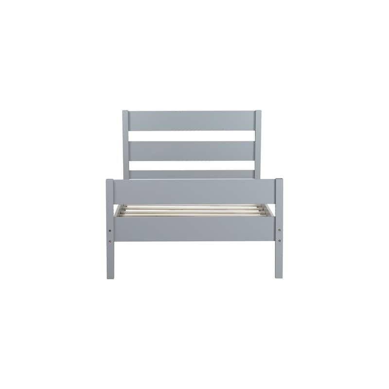 Twin Bed with Headboard and Footboard