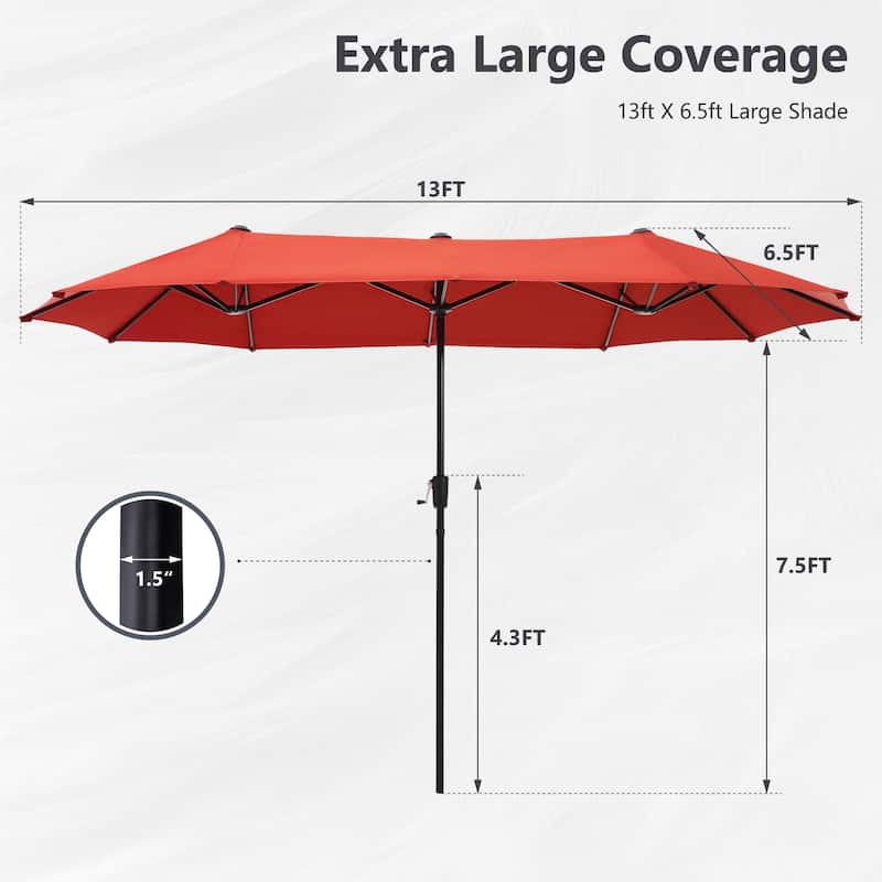 7/8-Piece Patio Dining Set of 6 Swivel Metal Rattan Chairs with Deep-seating Chairs and Wood-like Table & Outdoor Umbrella - N/A