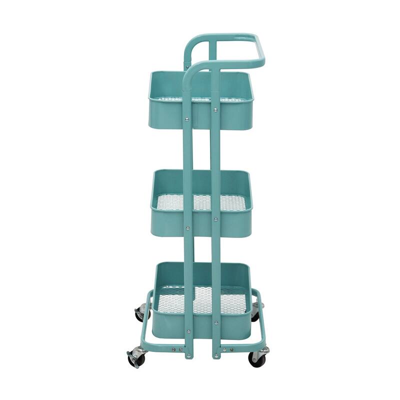 3 Tier Foldable Rolling Utility Cart