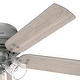 preview thumbnail 7 of 15, Hunter 52" Shady Grove Ceiling Fan with LED Light Kit/ Pull Chain, Standard or Flush Mount - Casual, Transitional