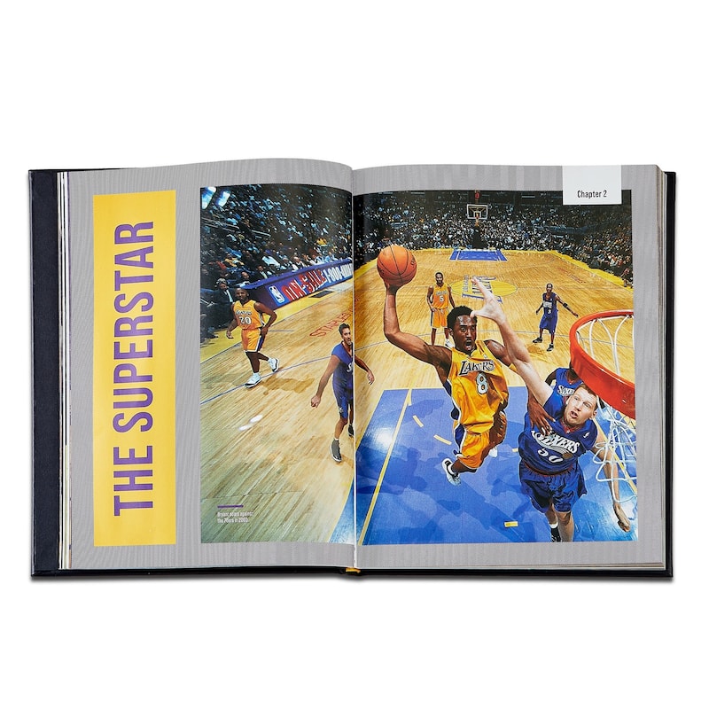 Graphic Image Kobe Bryant Coffee Table Book, Leather, Black