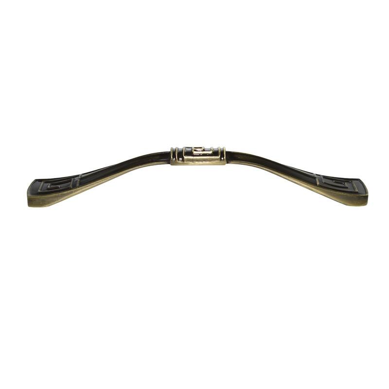 Utopia Alley Trieste Pull Handle - Decorative Antique Brass Cabinet Drop Pull Handles, 3.75" Center to Center