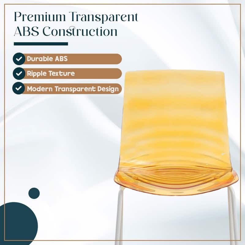 ABS Plastic Dining Chair with Stainless Steel Base Astor Series