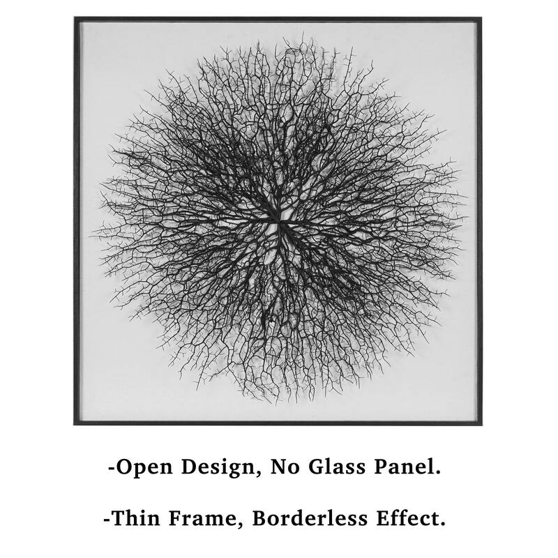 HUJI Roots On Linen Wall Art Decorative Accent