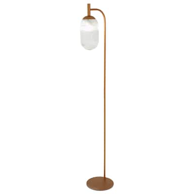 Classic Modern Floor Lamp, Upward Lighting Design for Living Room, Bedroom & Office Space Floor Lamp Bronze and Clear 110-120V