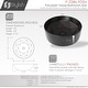 preview thumbnail 15 of 21, STYLISH 16 inch Round Vessel Porcelain Bathroom Sink - 16" x 16 x 5 1/2"