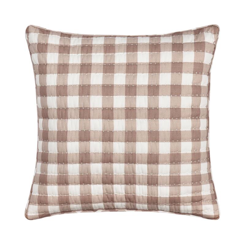 Mayfair Quilt 18" Square Quilted Decorative Throw Pillow