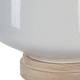 preview thumbnail 7 of 5, Uttermost Opal Gloss White Table Lamp - 25"H, Shade 11"H x 17"Dia.