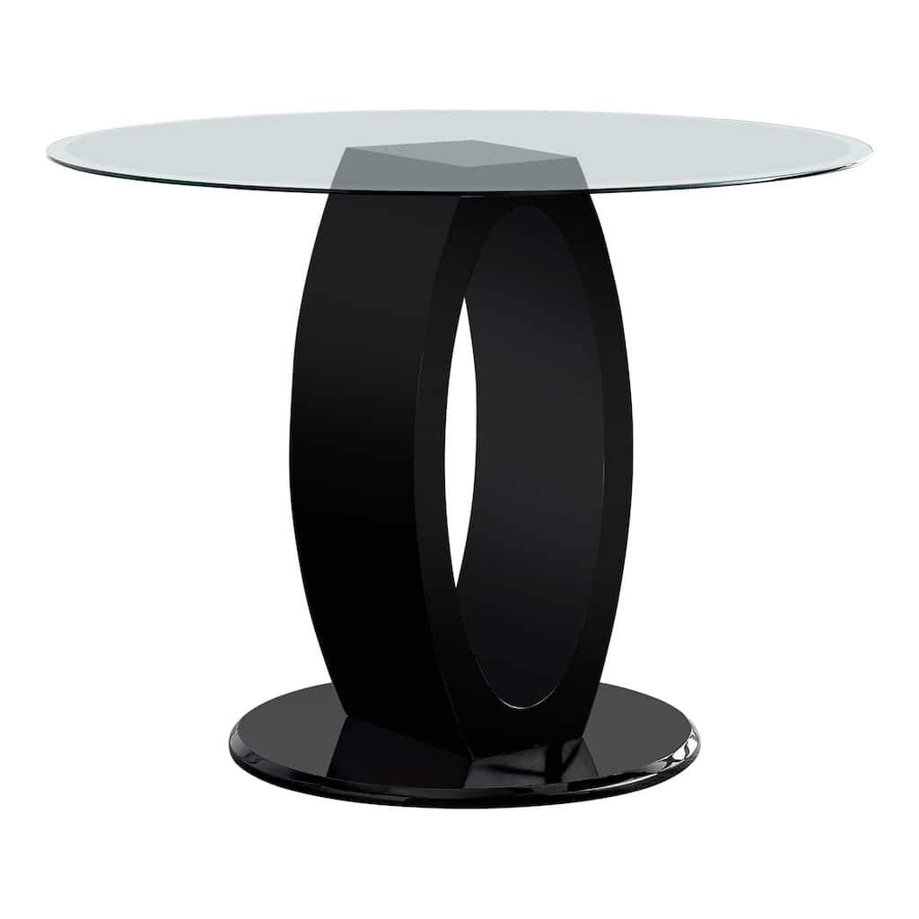 Furniture of America Raji 48-inch High-gloss Round Counter Height Table