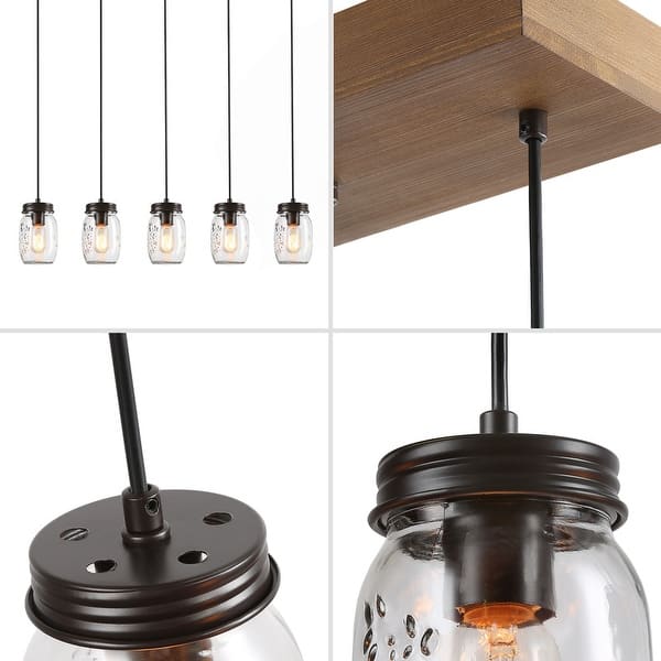 The Gray Barn Modern Farmhouse 5-Light Linear Chandelier ...