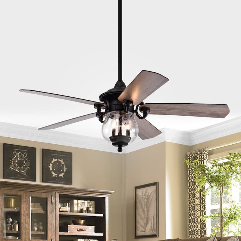 Anisma Anna 28 Inch Mid-Century Modern Style Lighted Ceiling Fan with Remote