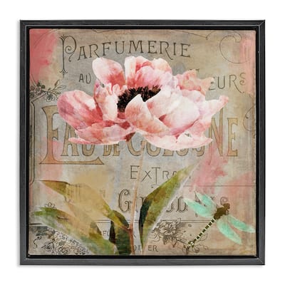 Stupell French Vintage Blossom Framed Floater Canvas Wall Art Design By Sasha