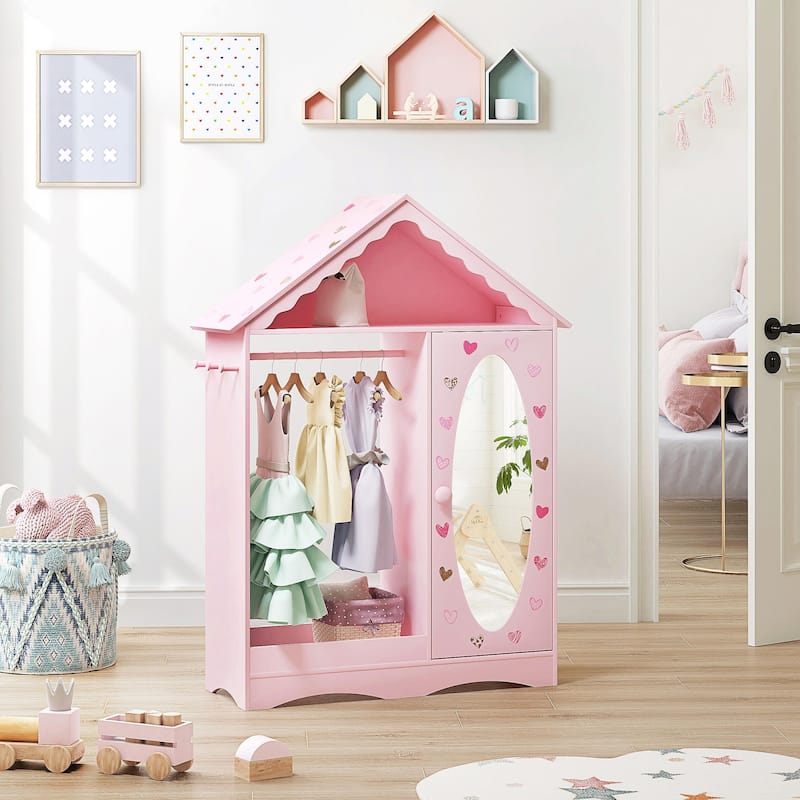 COSTARS Kids Dress-Up Storage with Mirror: A Fun and Functional Addition to Any Bedroom or Playroom