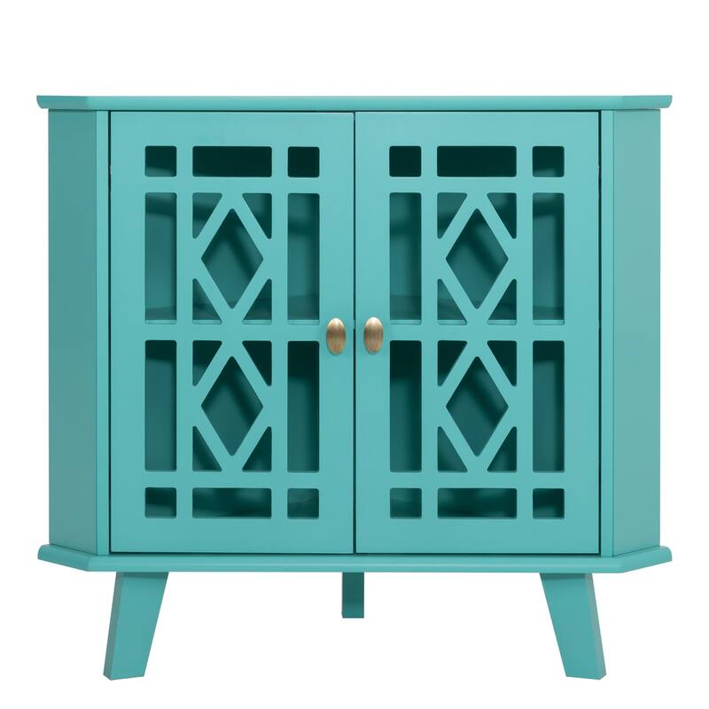Corner Sideboard Cabinet Free-Standing Corner Storage Organizer