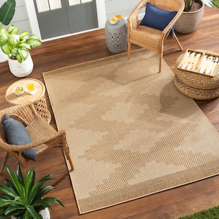 Livabliss Pismo Indoor/ Outdoor Boho Diamond Area Rug