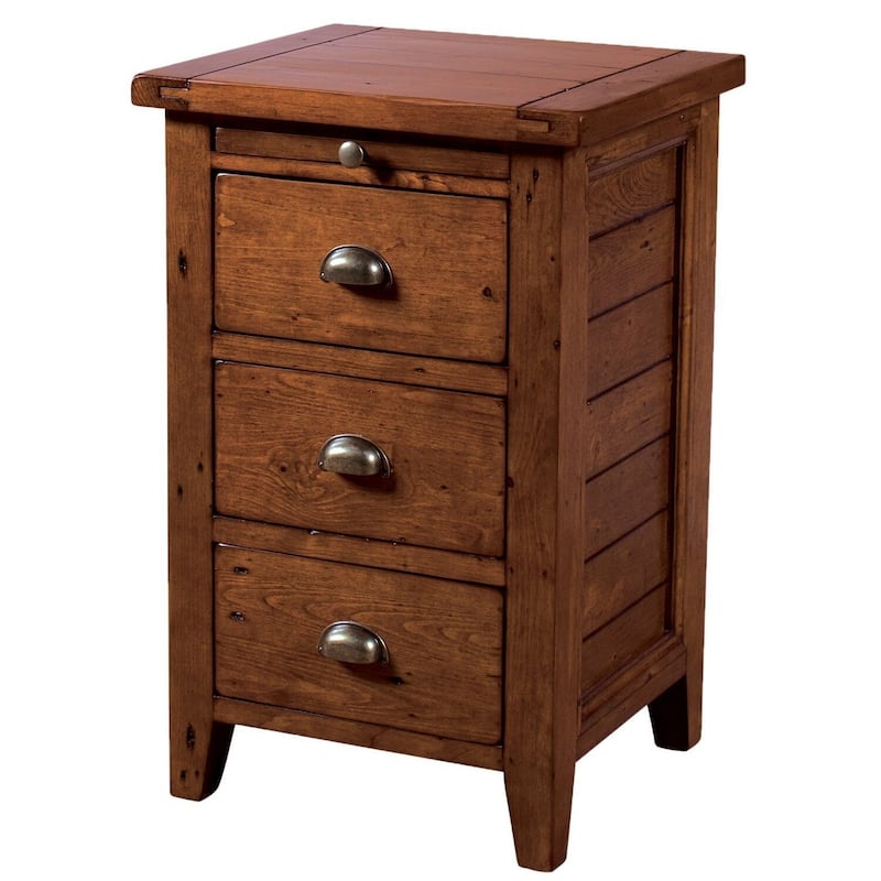 Dexter 3-Drawer Reclaimed Pine Nightstand