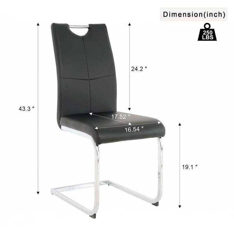 PU Dining Chair living room Chair(Set of 2)