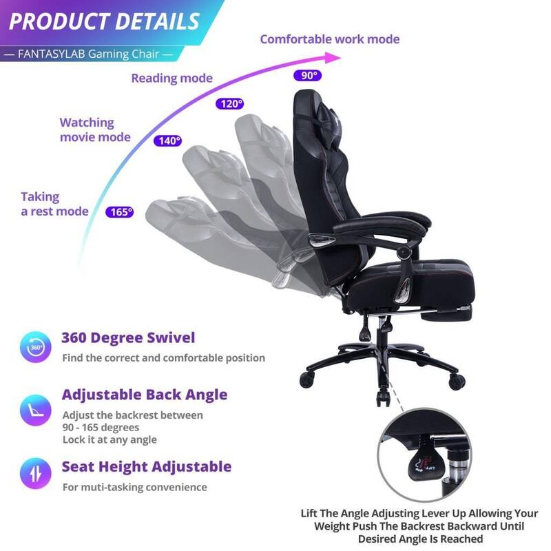 Adjustable Swivel Racing Office Computer Video Game Chair