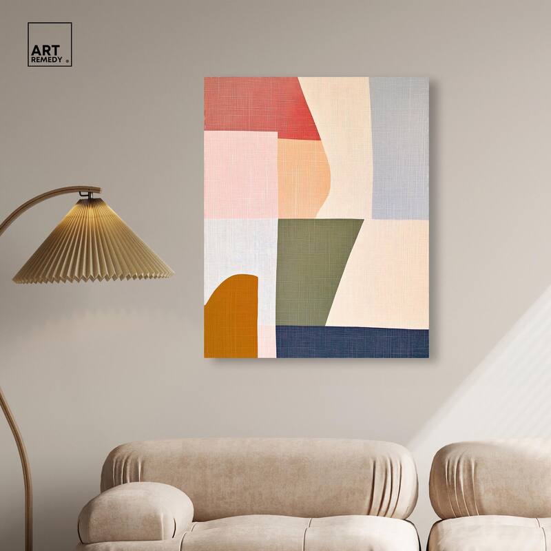 Planar Patchwork I Canvas by Art Remedy, Gallery Wrapped